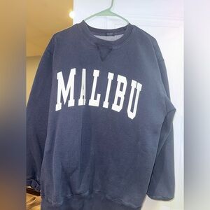 Brandy Melville Overseized Navy Malibu Sweatshirt